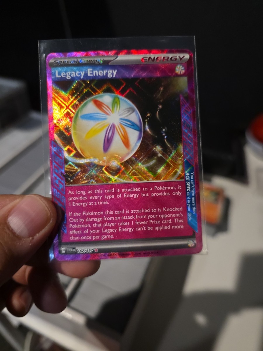 雷光モリュウガ トレーディングカード 007 Legacy Energy 167/167 - Twilight Masquerade - Pokemon TCG - ACE