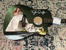 🎄🚨Rare TAYLOR SWIFT Signed CUSTOM FULL SIZE Acoustic Guitar Country ACOA🚨🎁🎅