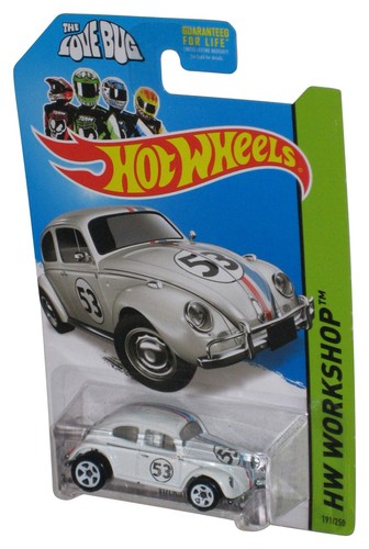 Hot Wheels HW Workshop (2013) White Herbie The Love Bug Volkswagen Beetle Toy C