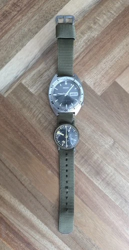 Seiko 6106-8100 Vintage Skin Diver with Waltham Watch Company Compass