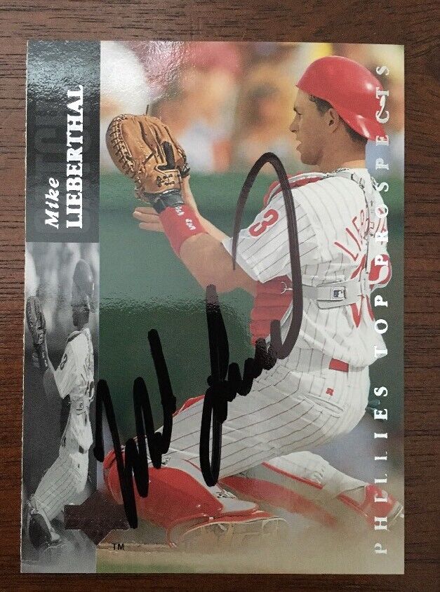 Mike Lieberthal Signed 1992 Upper Deck Minors Baseball Card - Philadel –  PastPros