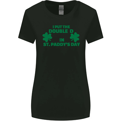 I Put Der DD IN St Paddys Day Lustig Brüste Damen Breiter Schnitt Maglietta