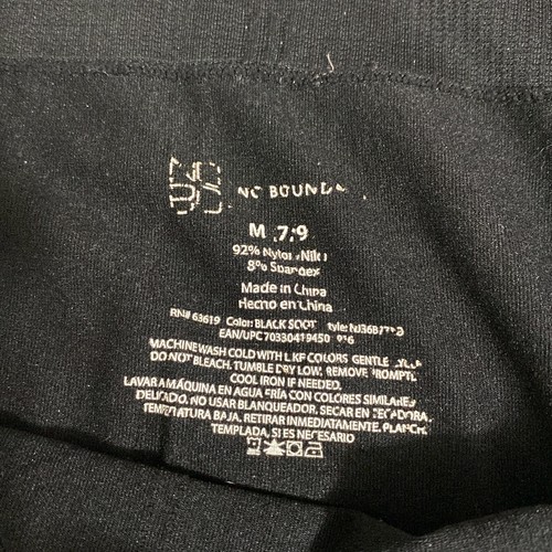 No Boundaries Womens Black Soot Stretch Nylon Blend Pull On Legging Size M 7-9 - Picture 8 of 9