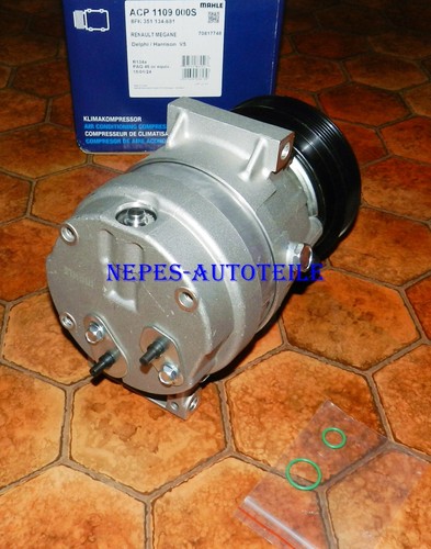 1 x MAHLE ACP 1109 000S Compresor de aire acondicionado RENAULT MEGANE MEGANE II SCÉNIC I - Imagen 4 de 9