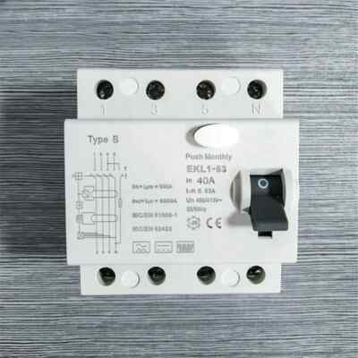 FI Circuit Breaker 40 A 30 MA Type B RCD Residual Current Circuit Breaker Wallbox E-Car All-Current Sensitive - View #7