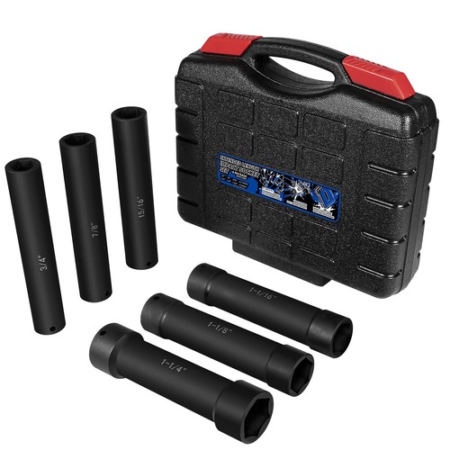 1/2 Inch Drive Heavy Duty Extended Length Extra-Deep Length Impact Socket , 6 PC - Picture 14 of 15