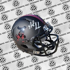 Nick Saban Signed Custom Black Out Alabama Mini Helmet Beckett Witnessed COA
