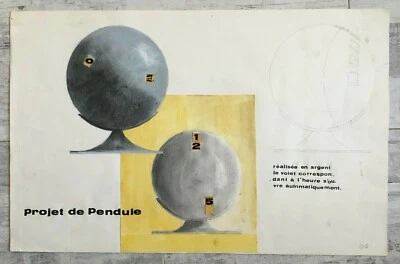 Projet Pendule Technique Mixte Publicité Horlogerie Commerce heure montre vente - Photo 1/4