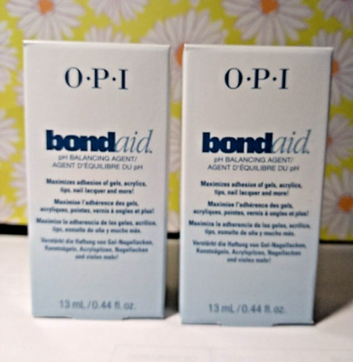 2-PK O.P.I BOND AID PH Bonding Agent, Maximizes adhesion of gels, 0.44 FL OZ