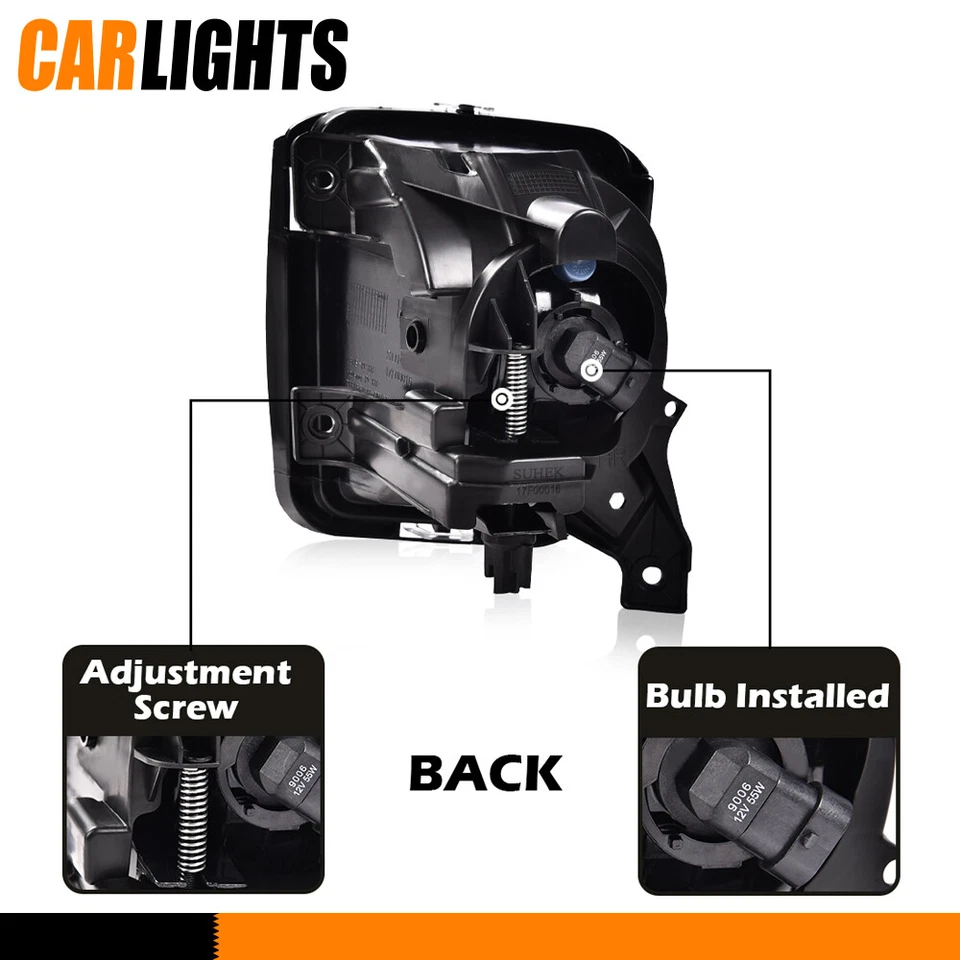 Fit For 2013 2014 2015 2016 2017 2018 Dodge RAM 1500 Bumper Clear Fog Lights - Изображение 3 из 4