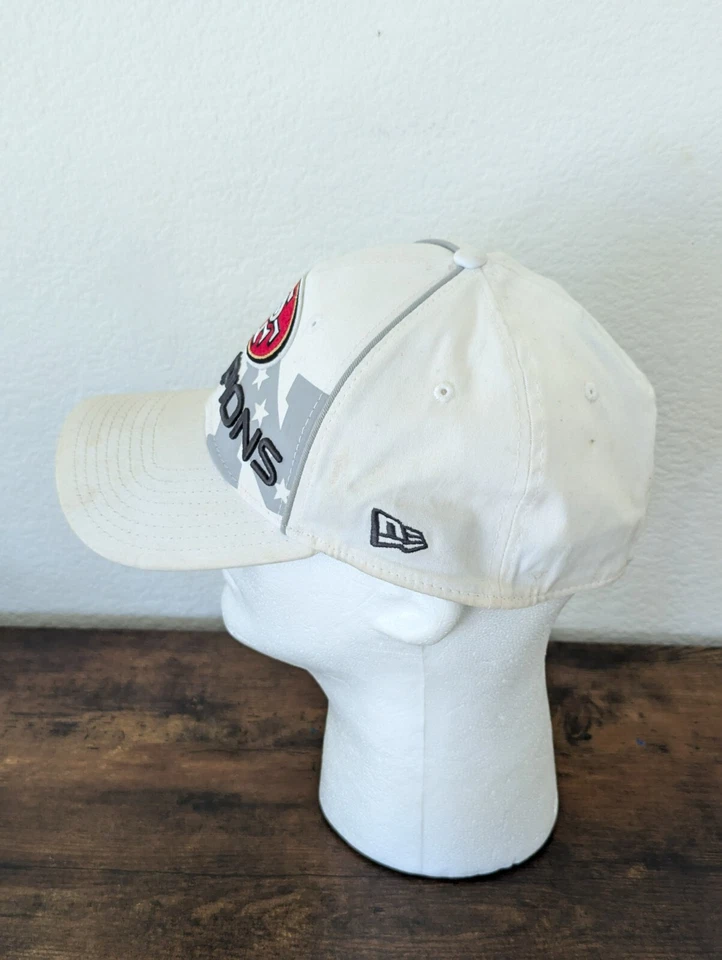 Sombrero San Francisco 49ers Pequeño Blanco Ajustable 2012 Conferencia Campeones XLVII Foto 4 de 4