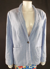 Joules Baby Blue Leonie Jacket Smart Casual Cotton Mix UK 18 EU 46