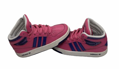 ADIDAS Originals Court Attitude High Top Pink Purple Kids