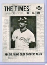 2001 Upper Deck Legends of New York #199 Reggie Jackson - Yankees HOF SHIPS FREE