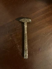 See's Candies Candy Hammer Toffee Brittle ADVERTISING Silver Tone Metal Vintage!