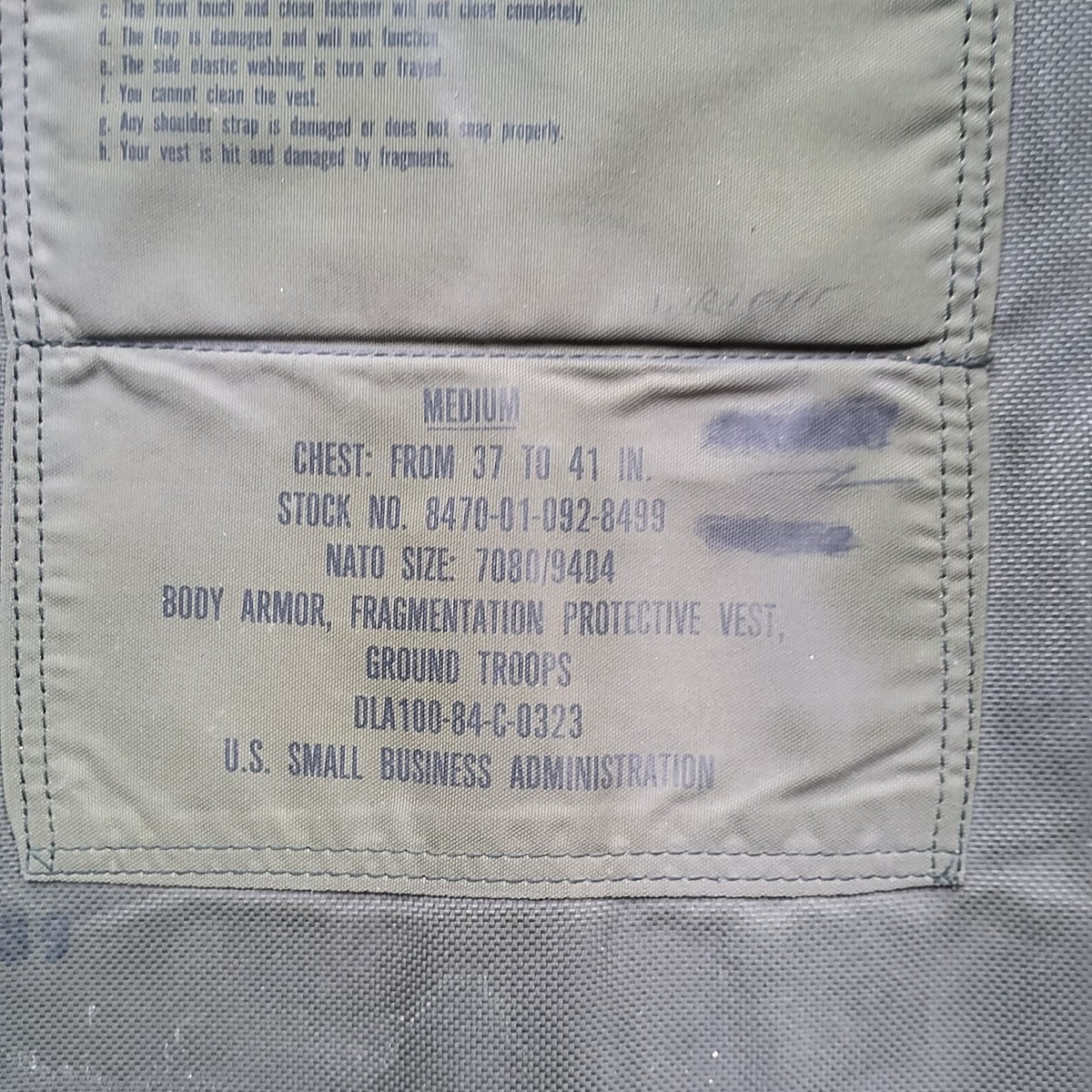 S*a様 実物 USGI Fragmentation Vest U.S. Military USGI Woodland Fragmentation Flak Vest - Medium