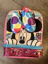 Minnie Mouse 3D Bow Dual Compartment Lunchbox - New with tags