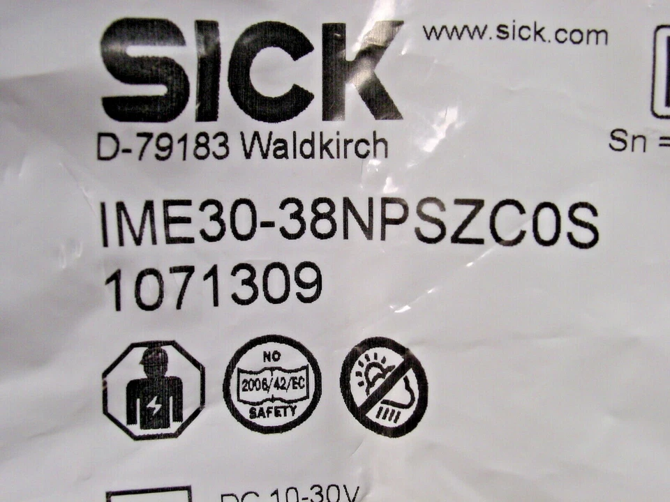 Sick IME30-38NPSZC0S Inductive Proximity Sensor; PNP; 10-30 VDC; 1071309 - Image 2 of 4