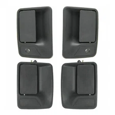 New 4 Piece Exterior Door Handle Set For 1999-2009 Ford  Super Duty Crew Cab