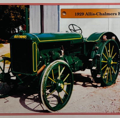1929 Allis Chalmers E 20/35 Antique Tractor 1970-80s Book Print Agriculture C80A