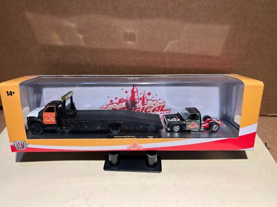 1/64 M2 HAULERS 1968 CHEVROLET C60 RAMP TRUCK & 1979 SILVERADO MAGICAL WEEKEND