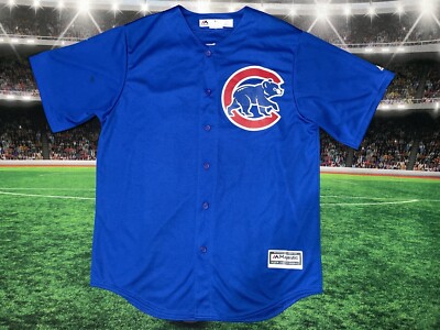 Maillot MLB Chicago Cubs Addison Russell #27 - Majestic Taille 2XL Bleu - Occasion