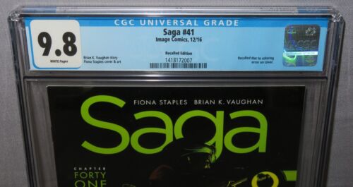 SAGA #41 (Recalled Edition, Cover Coloring Error) CGC 9.8 NM/MT Image Comic 2016 - Bild 2 von 3