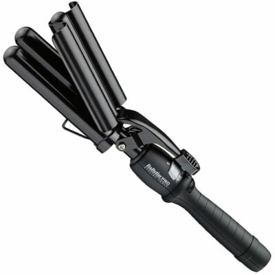 BaByliss Pro Porzellan Dreifachfass tiefe Haarschwellerzange - schwarz
