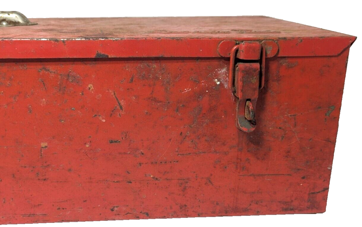 RARE VINTAGE SNAP ON 1964 KRA 112 METAL TOOL BOX 26.5