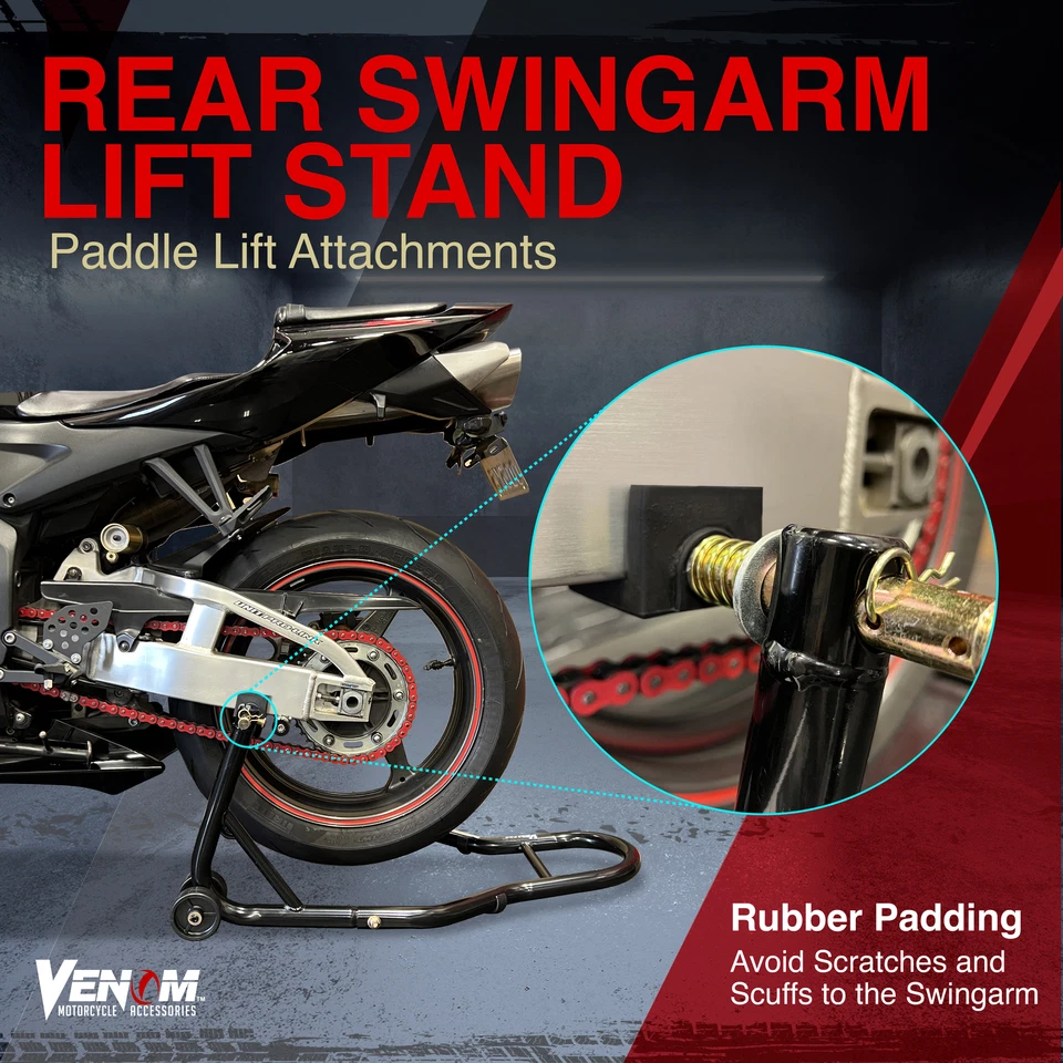 Motorcycle Rear Lift Stand For Kawasaki Ninja Samurai Avenger 250 250R - Image 3 of 4