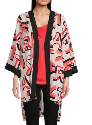 Karl Lagerfeld Paris Logo Print Kimono Cardigan XL