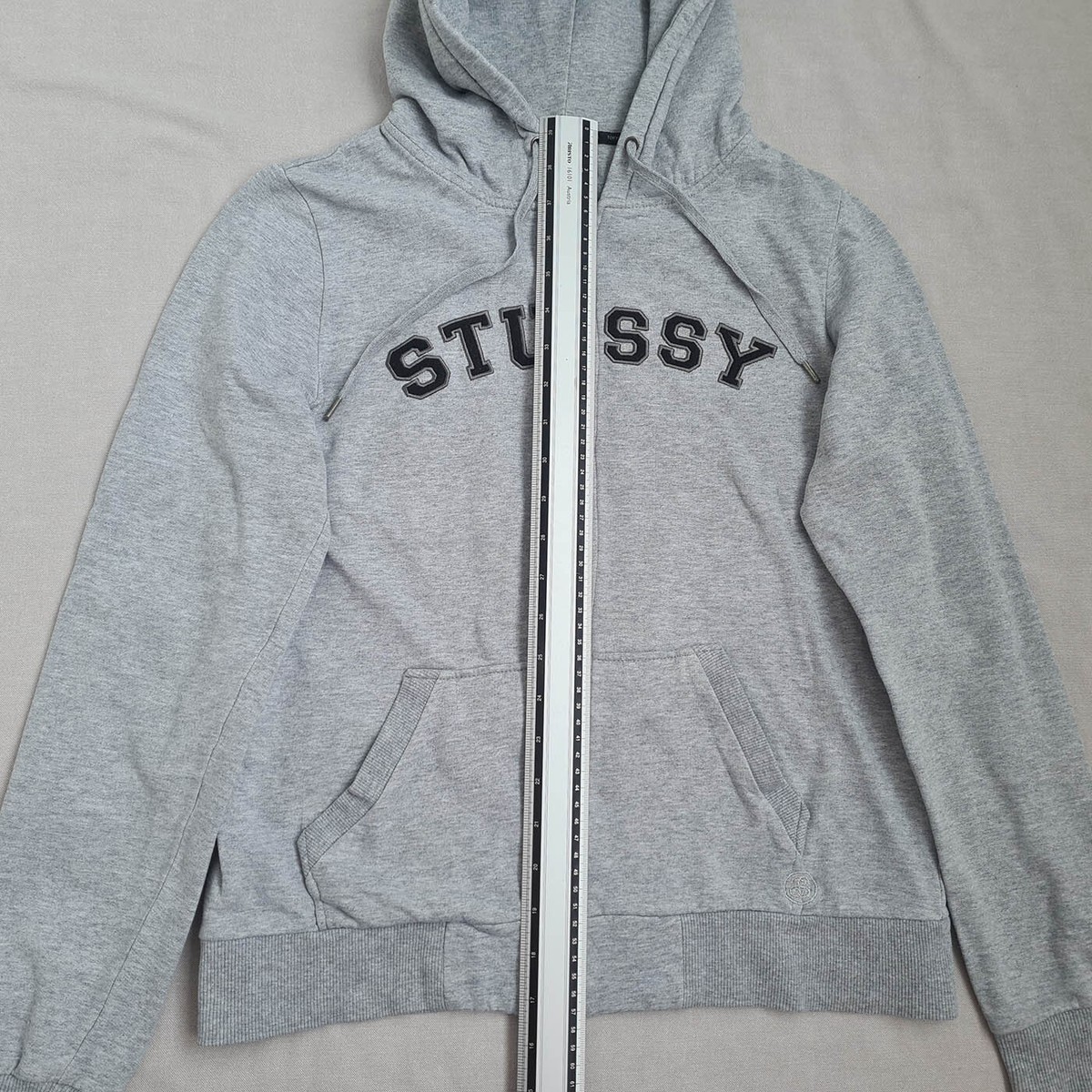 Stussy Womens Full Zip Hoodie Size 10 Sweatshirt Pockets