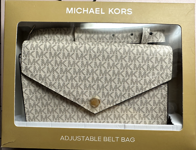 MICHAEL Michael Kors Monogram Envelope Adjustable Belt Bag  display picture 2