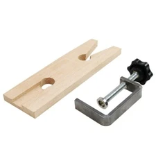 Wooden Bench Pin with V-Slot Multipurpose Bench Clamp Jewelry Making Tool