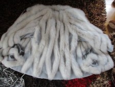 Cappotto pelliccia vera pelliccia + pelle 40-42 vintage originale