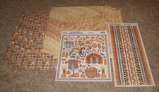 Creative Imaginations Debbie Mumm Scrapbook Paper Kit w/Stickers ~ Autumn