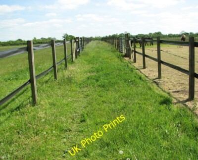 Photo 6x4 Footpath between two paddocks Lower Tasburgh The path leads pas c2015