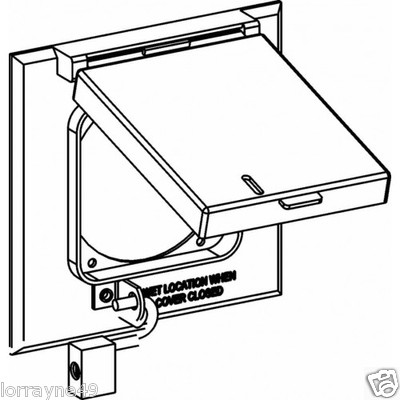 Orbit 2CL-PO60 2-Gang Weatherproof Cover Single Power Outlet Lockable