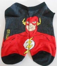 DC COMICS FLASH CHARACTER Ped/Ankle SOCKS UNISEX