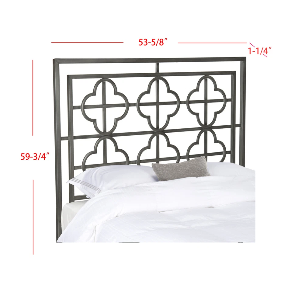 SAFAVIEH Lucinda Antique Iron Metal Headboard | Antique Iron | Full | - Image 2 of 4