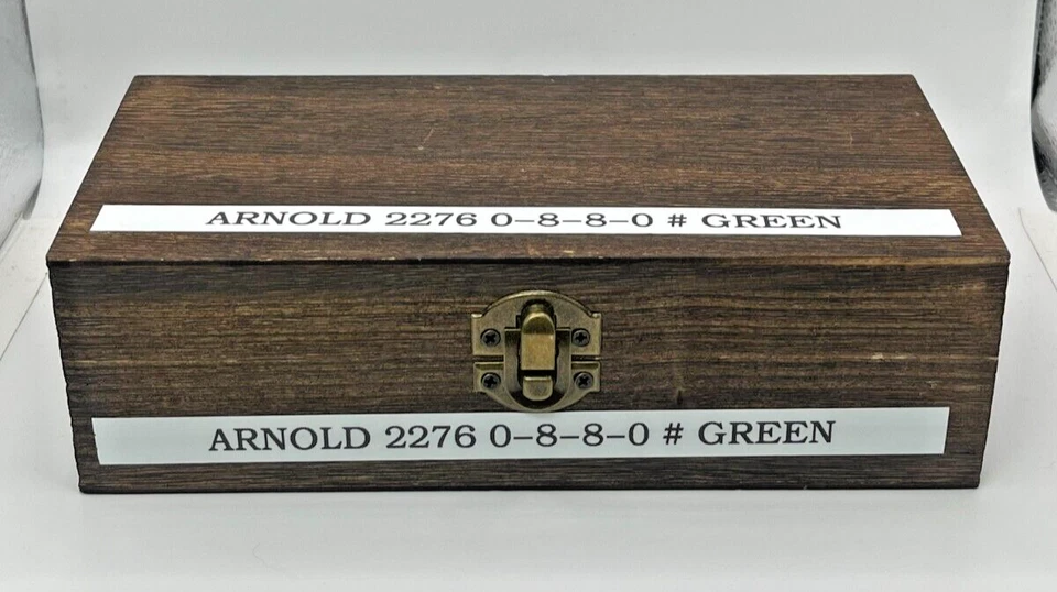 N Scale Arnold 2276 0-8-8-0 Green Locomotive Custom Wood Case (A) - Image 2 of 4