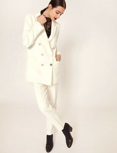 longline double breasted blazer