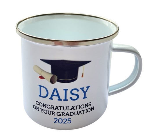 Personalised Graduation Enamel Mug | Nursery School Leavers Gift | Kids Cup - Picture 10 of 14