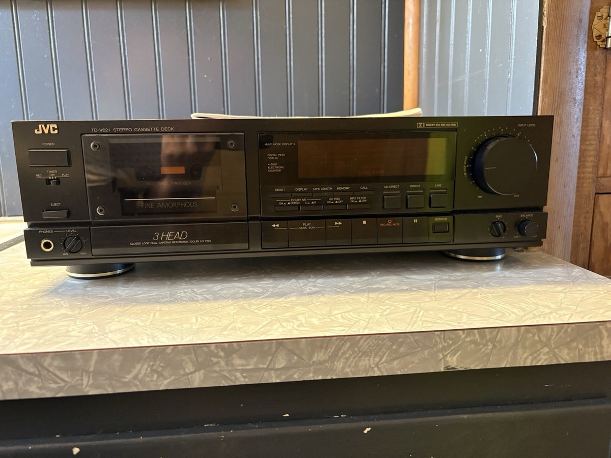 Vintage JVC TD-V621 Stereo Cassette 3 Head Tape Deck Japan