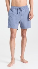 NWT ONIA 125 COMFORT LINED 6'' SWIM SHORTS TRUNKS IN BLUE GREY SZ L