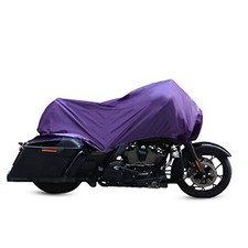 Motorcycle Cover Lightweight Half Cover Outdoor Waterproof Rain Dust XL Purple