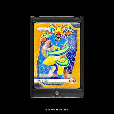 1/1 PUKA NACUA   ORANGE LAZER PRIZM SSP   NEW PENINI: ONE OF ONE ART