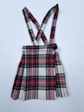 Vintage Nordstrom Scottish Wool Kids Tartan Plaid Pleated Kilt Skirt Size 3 Year