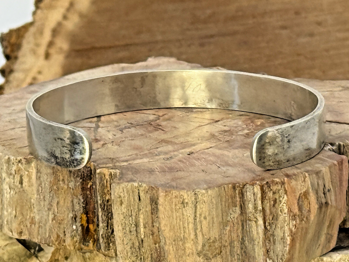 George Phillips Hopi Sterling Silver Bear Claw Cuff Bracelet