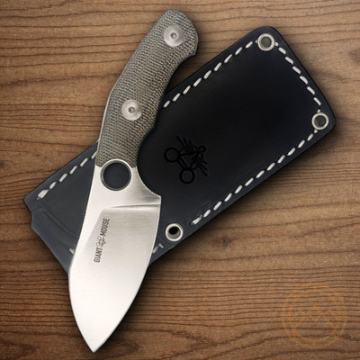 Giant Mouse GMF1-MG Fixed Knife 2.38'' CPM MagnaCut Steel Blade Micarta Handle
